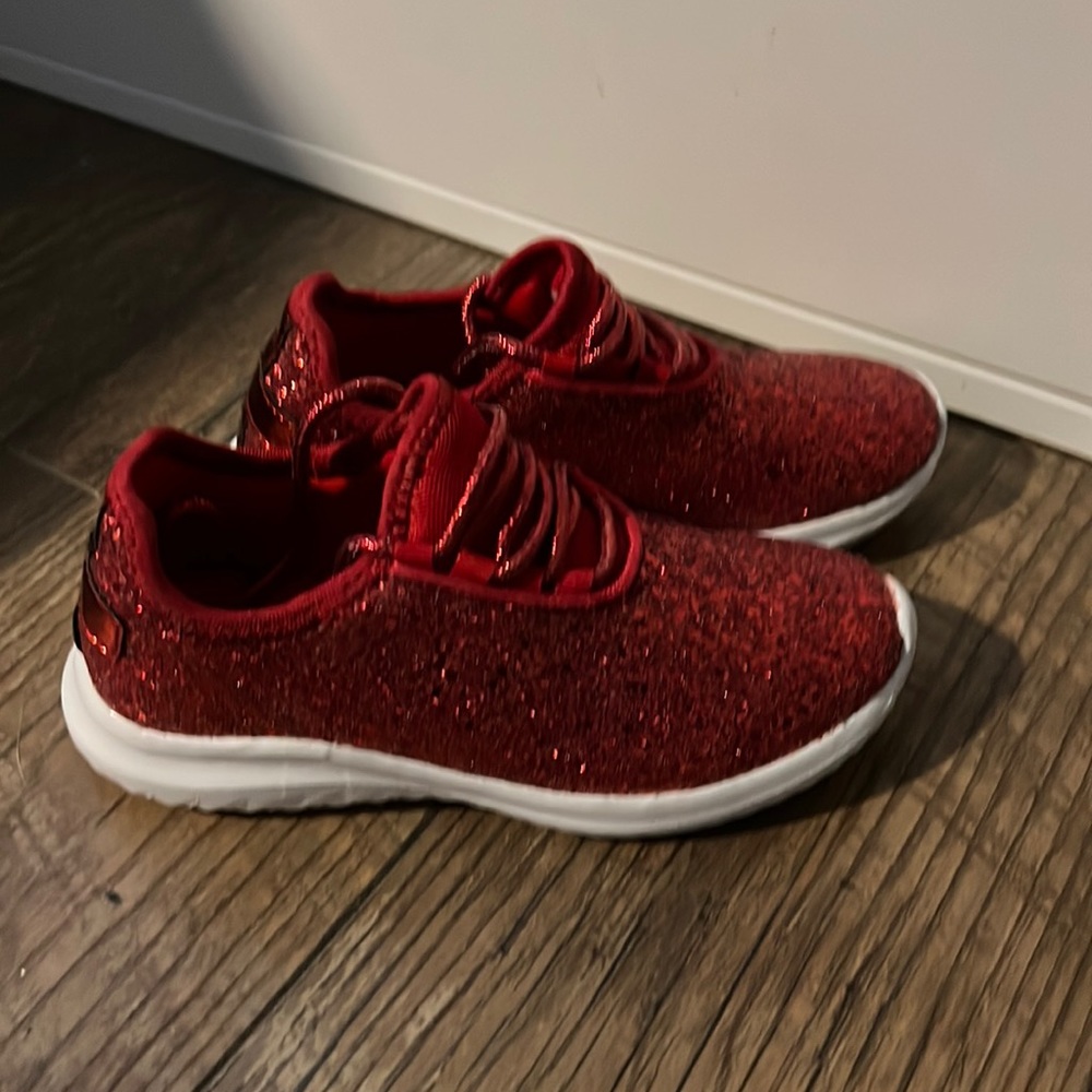 New Red Sparkle Sneakers
